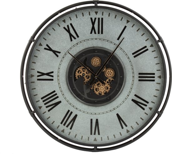J-line horloge - métal - gris et noir et or - Ø 109 cm