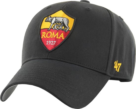 47 Brand ITFL AS Roma Basic Cap ITFL-RAC01CTP-BK, Mannen, Zwart, Pet, maat: One size