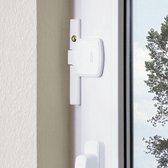 Serrure de fenêtre FTS206 - serrure de fenêtre avec verrouillage à deux niveaux, clé différente, niveau de sécurité ABUS 10 - 37401 - blanc