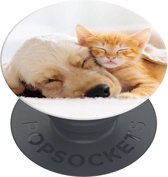 PopSockets PopGrip Basic - Telefoonbutton en Standaard (niet verwisselbaar) - Cat & Dog