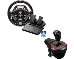 Thrustmaster T128-P + TH8S SHIFTER - Bundle Stuurwiel voor Playstation 4/5 en PC - Inclusief TH8S-shifter - inclusief T2PM-pedaalset