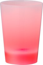 Beker met LED verlichting - Drinkbeker - Kunststof glazen - Lichtgevend - LED accessoires - 340 ml - Multicolor