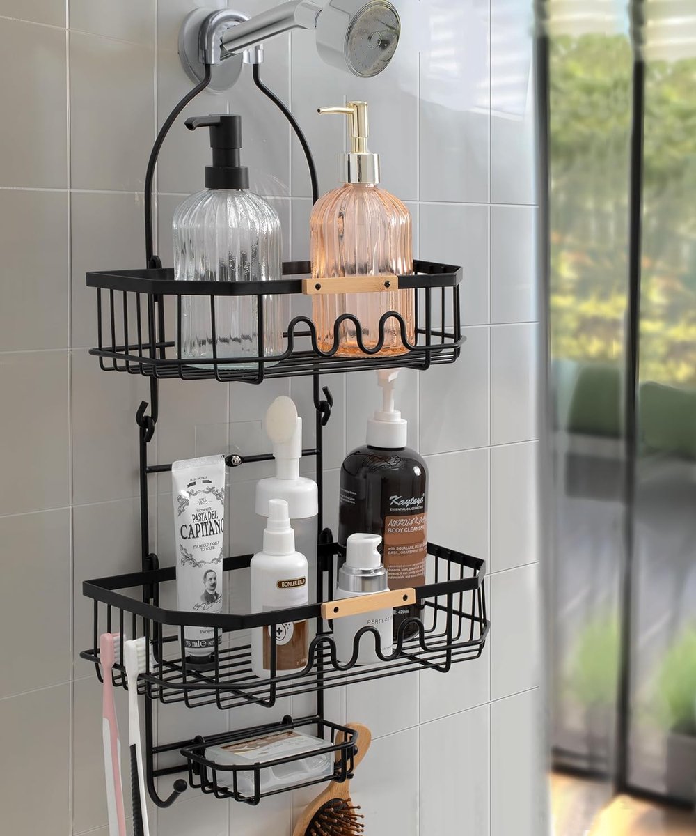 badkamerrek wandrek badkamer plank douchemand badkamer organizer doucheplank plank voor badkamer 15,3D x 29B x 57,6H centimeter