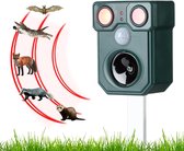 Ultrasoon dierafschrikmiddel op zonne-energie voor vogels, katten, honden, herten, wasberen, konijnen, muizen, geschikt voor buiten, op boerderijen, in tuinen. - Ultrasone Vogelverschrikker - Ultrasone vogelverjager