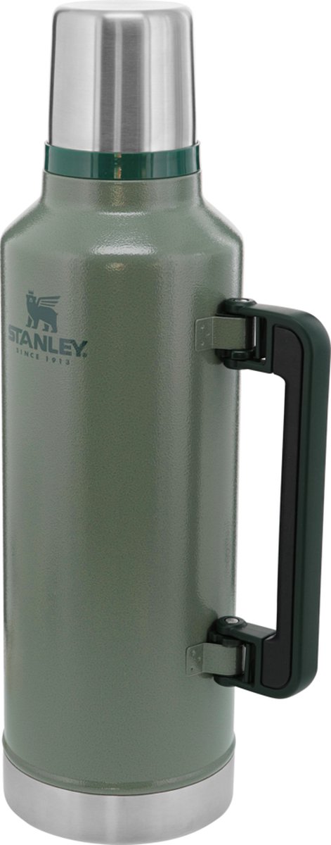 Stanley Classic Legendary Thermosfles 1.9L - Houdt 45 Uur Warm, 2 Dagen Koud - Vaatwasserbestendig - Roestvrijstalen Thermoskan - Lekvrij - Hammertone Green – foto 6