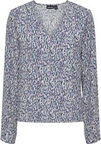 Pieces Blouse Pcmaxine Ls Top 17147652 Cloud Dancer Dames Maat - L