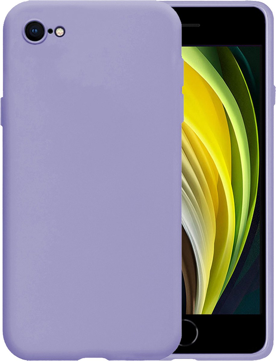 Hoesje - Geschikt voor Apple iPhone 7 - Sterk & Shockproof - Hoes Cover - Siliconen Case - Lila