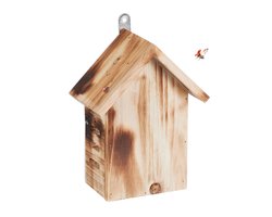 Insect Hotel Ladybugs Hotel Balcony Hanging Eyelet Nesting Box Flamed Pine Wood Garden Brown