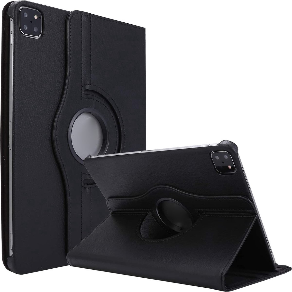 Hoes Geschikt voor Apple iPad Pro 11 inch (2018 - 2020 - 2021 & 2022) - Tablet Case - Smart Cover Zwart