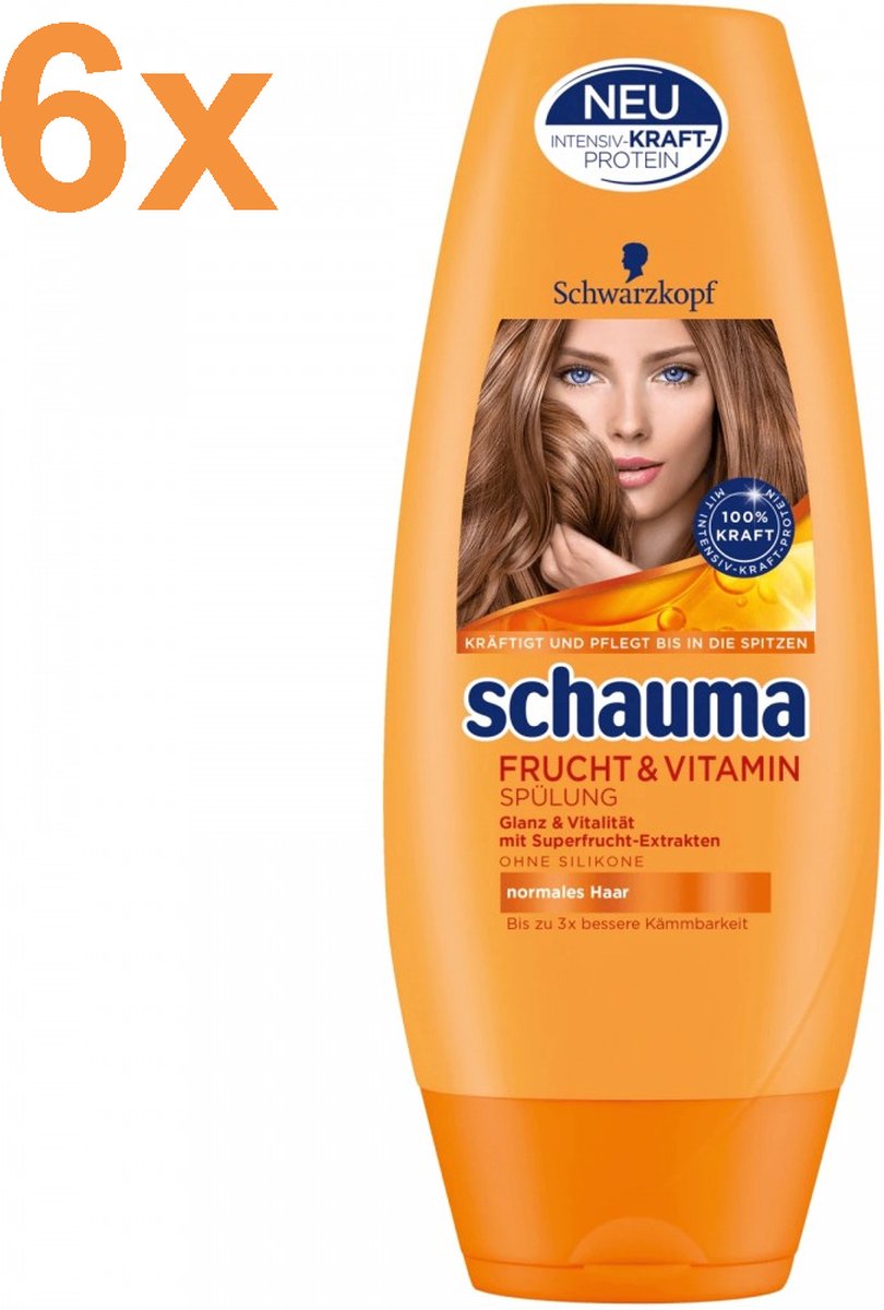 Schwarzkopf Schauma Fruit & Vitamine Conditioner 6x 250ml Voordeelverpakking