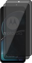 Privacy Screenprotector geschikt voor Motorola Moto G14 - 2x Volledig Dekkend Glas Screen Protector