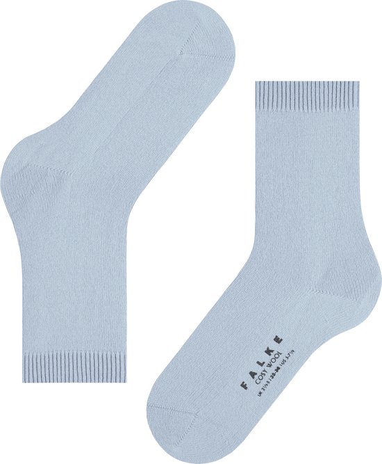FALKE Cosy Wool chaussettes en laine épaisses et chaudes dames bleu - Taille 35-38