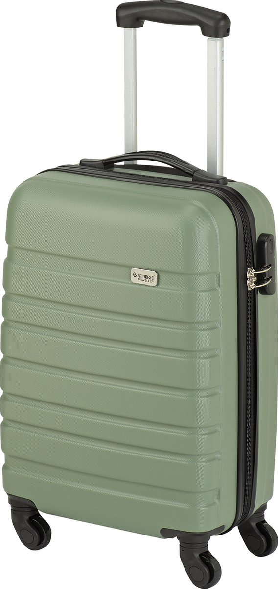 Princess Traveller Singapore - Handbagage Koffer - 55x35x20cm - 34L - Lichtgewicht Trolley - Sage