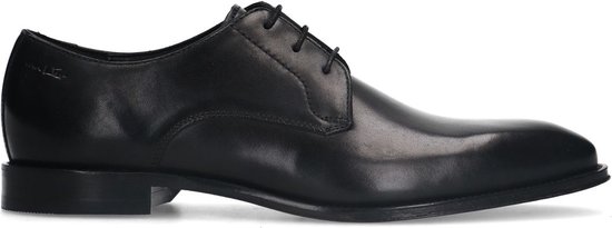Van Lier - Homme - Chaussures à lacets en cuir noir - Pointure 41