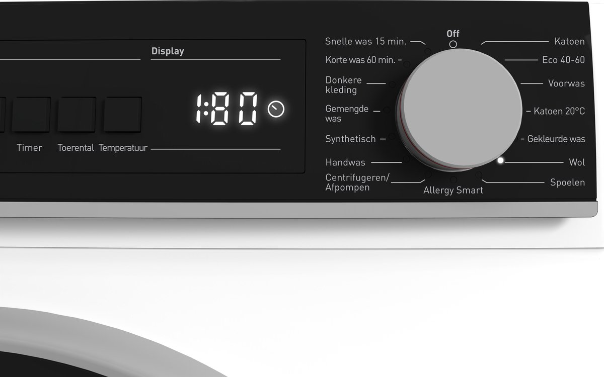 Sharp ESNFB914AWNABX Wasmachine 9KG | Energiezuinig | 1400 toeren | Stil en Efficiënt | Perfect voor Gezinnen thumbnail 6