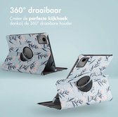 iMoshion Tablet Hoes Geschikt voor Lenovo Tab M11 - iMoshion 360° Draaibare Design Bookcase 2.0 - Meerkleurig /Flowers