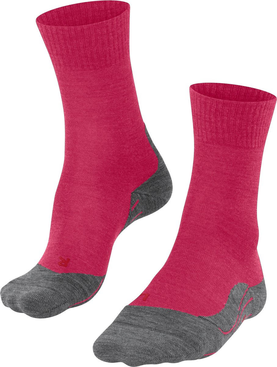 FALKE TK5 anti-blaar dun wol functioneel materiaal wandelsokken dames Rood
