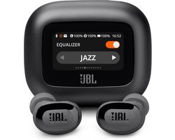 JBL Live Buds 3 - Draadloze Noise Cancelling Oordopjes - Bluetooth Oortjes - In-ear - Smart Charging Case met Display - 40 uur batterij - Zwart