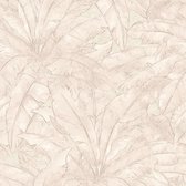 Natuur behang Profhome 369272-GU vliesbehang licht gestructureerd met bloemmotief mat beige crèmewit 5,33 m2