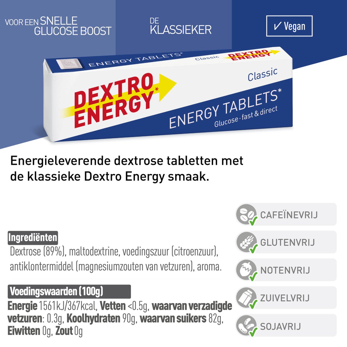 Dextro Energy Classic - 24 x 14 stuks - Druivensuiker Tabletten - Dextrose - Snelle Suikers — afbeelding 2