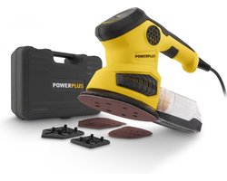 Powerplus multischuurmachine POWX0485 - 260 W - 3-in-1: rechthoek, rond, delta - 12 schuurbladen, stofopvangzak, opbergkoffer