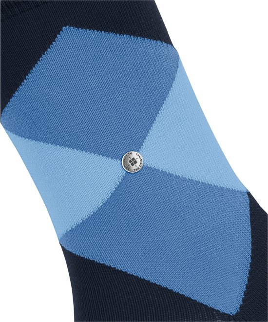 Burlington Bonnie gedessineerd katoen sokken dames blauw - maat 36-41