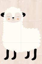 IXXI Wooly Sheep - Wanddecoratie - Dieren en insecten - 40 x 60 cm