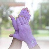 Gants de compression Kangka Rheumatism avec Design du bout des doigts ouverts Taille L - Violet