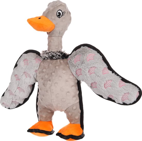 Flamingo Marcy - Speelgoed Honden - Hs Marcy Struisvogel Grijs 37cm - 1st