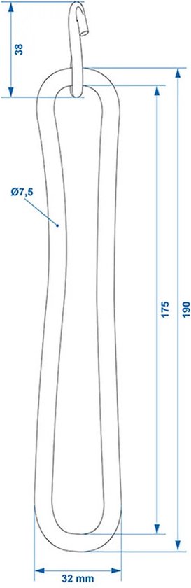 ProPlus Spanrubbers met S-haak - 8x stuks - 20 cm - voor dekzeilen - RVS S-haak - tentelastiek