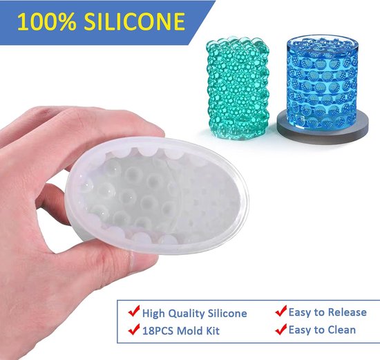 Moules En Silicone FuxFuis – 2 Modèles Réutilisables Pour Bougies, Plâtre, Résine, Chocolat Et Plus !