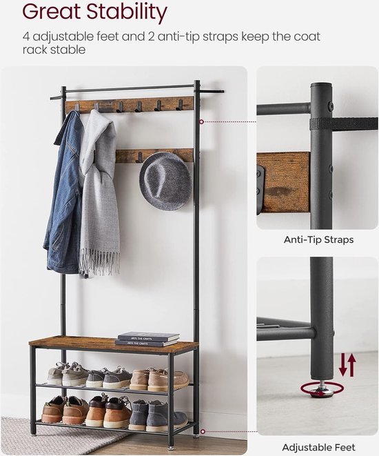 Kapstokken met Schoenenrek kopen? ✔️ Tot 50% korting