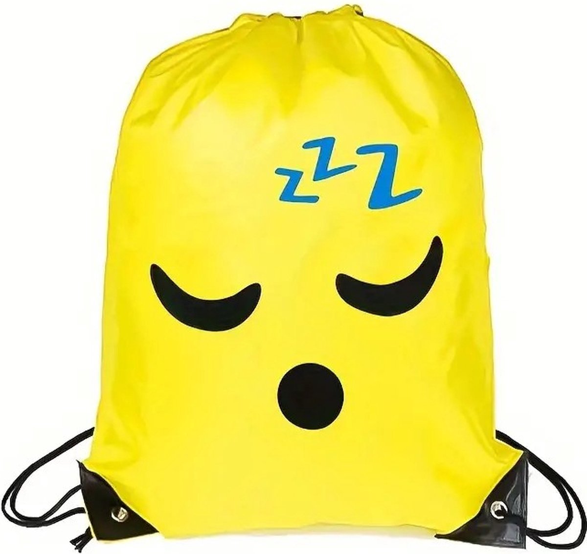 Emoji tas | Slapend gezicht | Smiley tas | Ideaal als gymtas/ zwemtas/ sporttasje