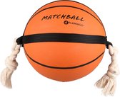 Hondenspeelgoed matchball basketbal - Oranje - 24 cm