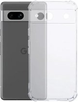 Transparant Schokbestendig TPU Hoesje Geschikt voor Google Pixel 8a | Back Cover | Dun | Flexibel | Shockproof | Doorzichtig