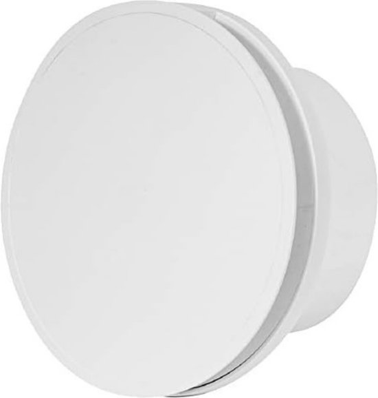 Badkamerventilator met vochtsensor - Badkamer ventilator met vochtsensor - Afzuiging badkamer - Afzuiging badkamer ventilatie - 11,5D x 17,8B x 17,8H cm - Wit