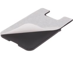 Finnacle - Universele, Handige Sticky Pouch Kaarthouder/Card Holder/Pasjes Houder - Geschikt voor iPhone 5/5S/5C/5SE, 6/6S en Samsung Galaxy S4/S5/S6/S7/edge/mini, Note 2/3/4/5 etc. - Zwart Siliconen Case Cover Hoesje
