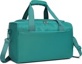 Weekender Reisbagage 40 x 20 x 25 Grote maximale handbagage voor dames en heren, Groen turkoois