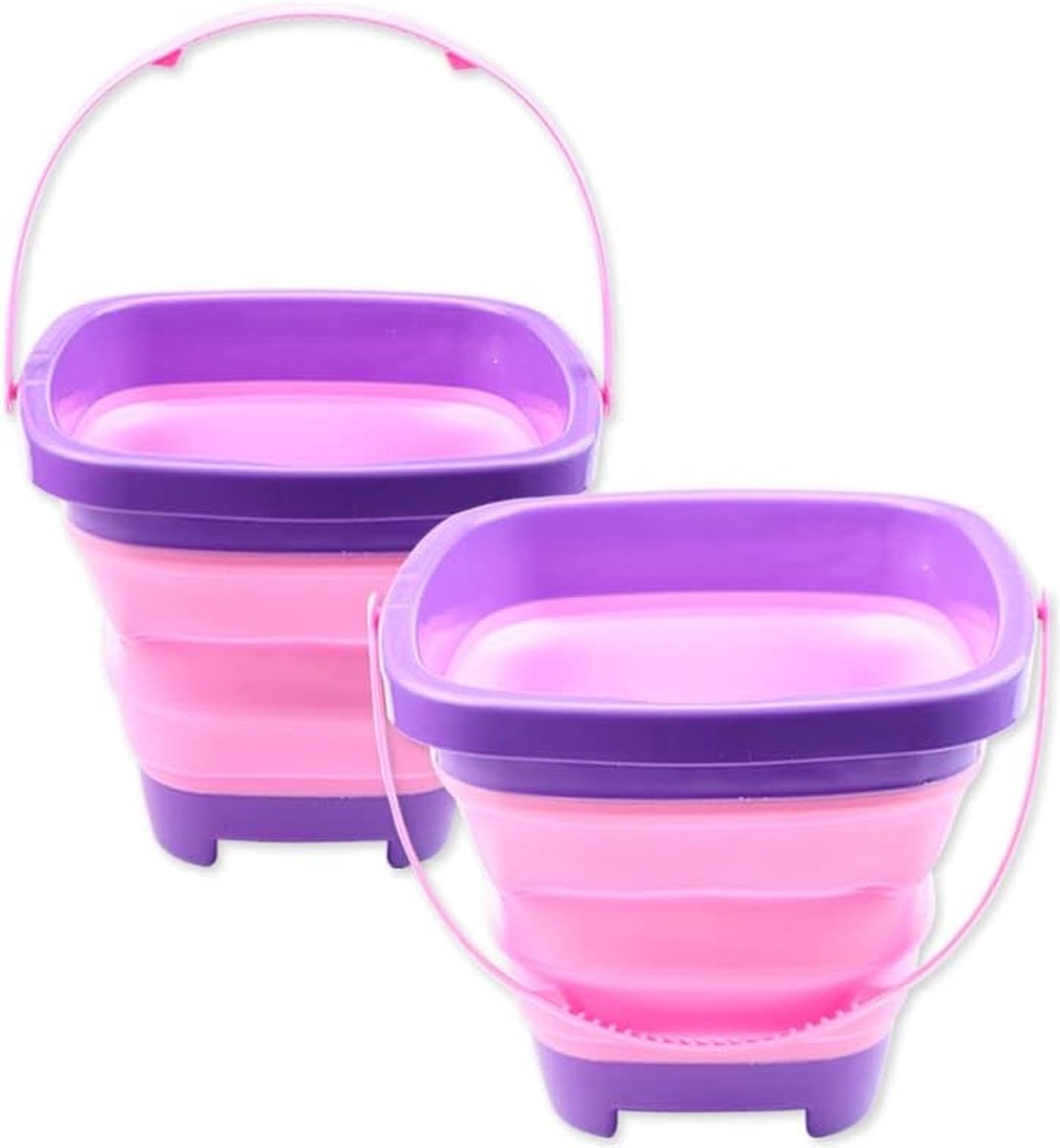 Opvouwbare emmer Opvouwbare siliconen emmer Zandemmer voor strandcamping Zandstrandemmer voor kinderen (roze rood Opvouwbare emmer Opvouwbare siliconen emmer Zandemmer voor strandcamping Zandstrandemmer voor kinderen (roze rood
