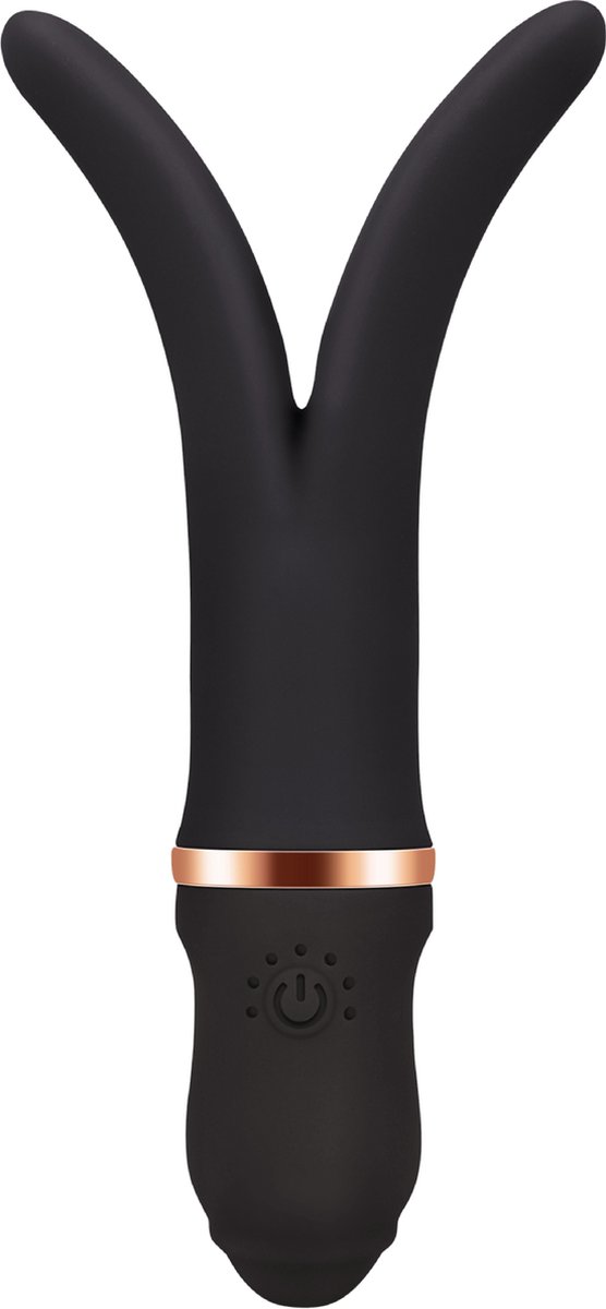 Goedkoopste Cupitoys® Vork vibrator - Zwart - 7 standen - Vibrators voor vrouwen en mannen - Sex toys voor vrouwen en mannen