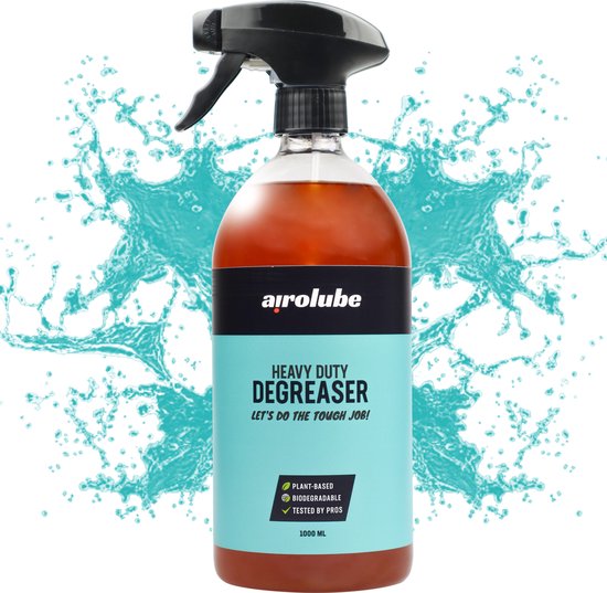 Airolube Heavy Duty Degreaser 1000 ml | Industriële ontvetter - Kettingreiniger fiets - kettingreiniger motor - Krachtige plantaardige formule - ketting reiniger