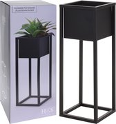 Home&Styling Home&Styling Pot de fleurs sur standard 60 cm métal noir