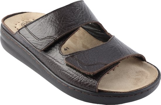 Mephisto James Sandali Uomo | Calzature Larghe Con Plantare In Sughero E Chiusure Velcro - 3