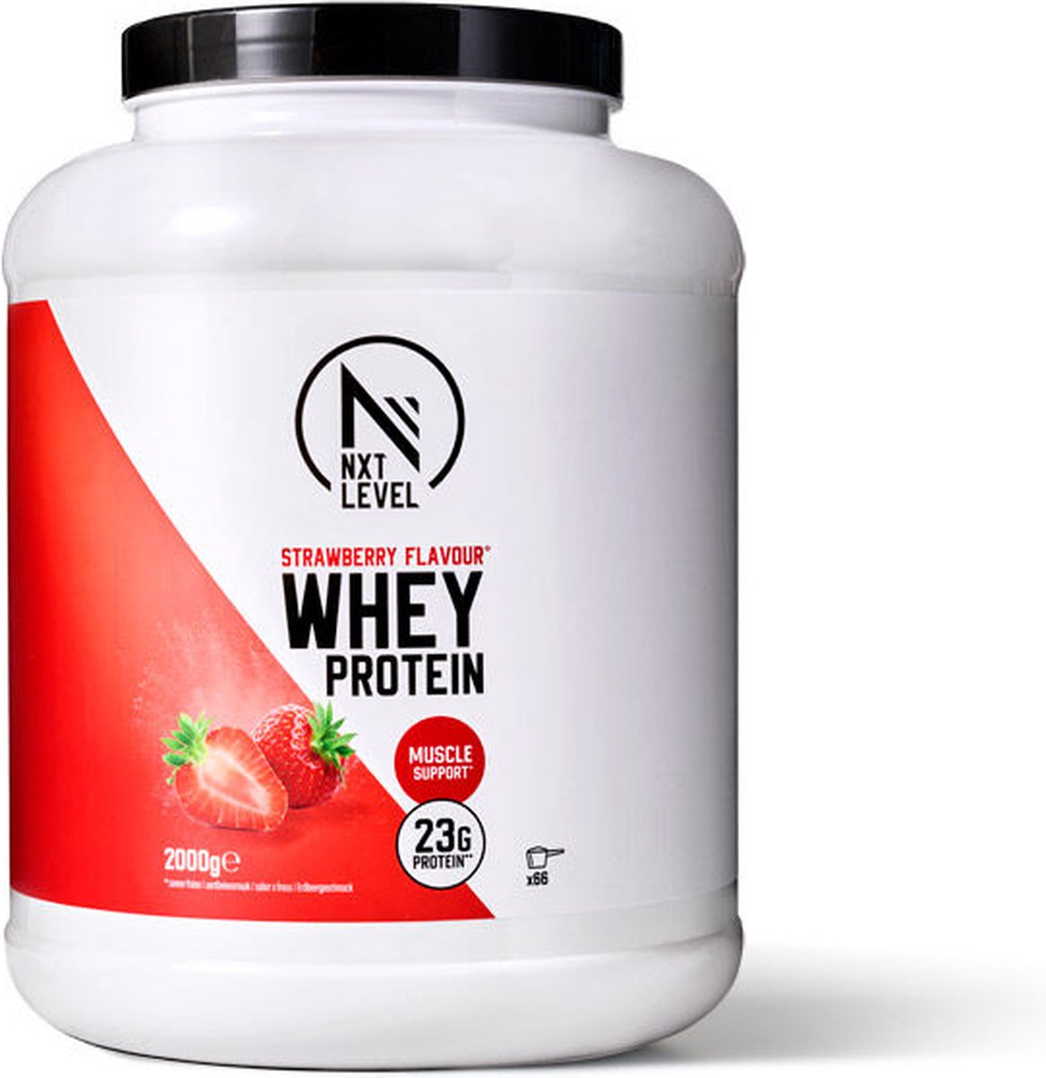 Goedkoopste Whey Protein - Eiwitten 2KG - Aardbei