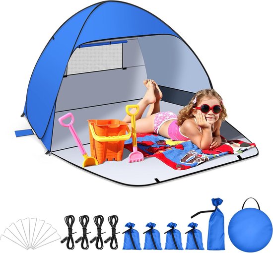 DANCHEL Automatique Pop Up Tente De Plage Pare Soleil Abri 2 3