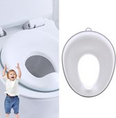 Toiletzitting kinderen kinderen wc-bril: HOMURY kindertoilettrainer toiletopzetstuk kinderen, potjestrainer voor jongens en meisjes, rond en ovaal toilet (wit)