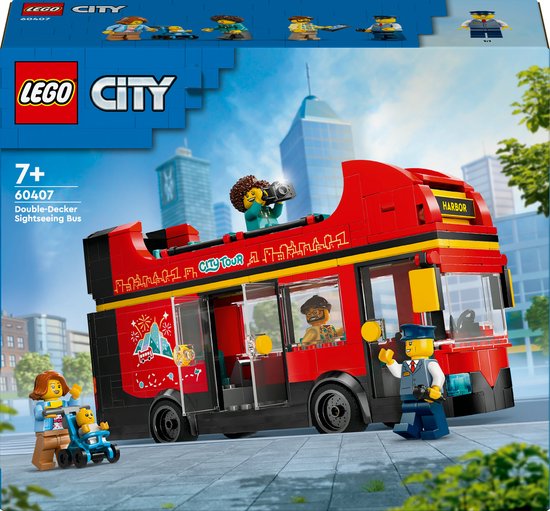 Foto: Lego city toeristische rode dubbeldekker 60407