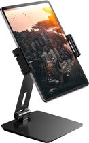 Verstelbare Aluminium Tablet Stand - 360 Graden Draaibaar - Opvouwbaar - Compatibel met iPad, Samsung Galaxy Tab, Surface Pro - Bureau en Legering - Maxonar tablet holder for bed