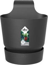 Elho Greenville Easy Hanger 19.5 - Pot De Fleurs pour Balcon - Ø 19.5 x H 23.7 cm - Noir