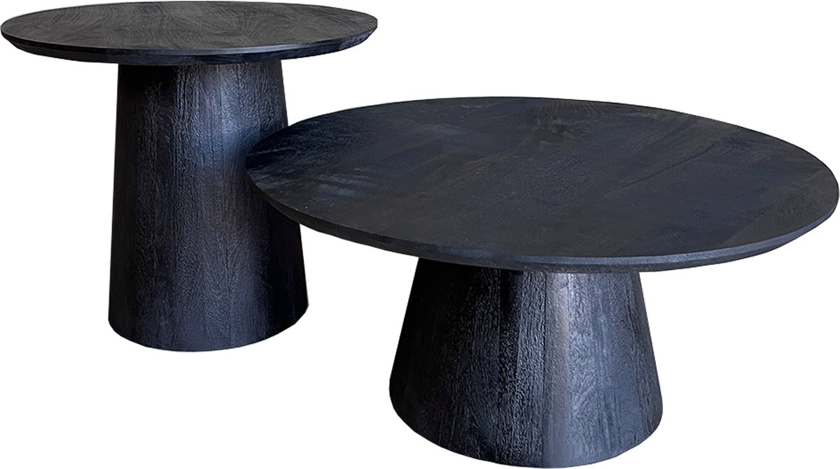 Old Inn - Salontafel Oslo Zwart Set van 2